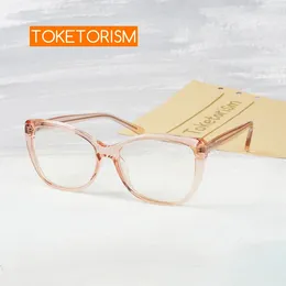 Sunglasses Toketorism Stylish Female Eyeglgasses Prescription Glasses Frames Anti Blue Eyewear 5002