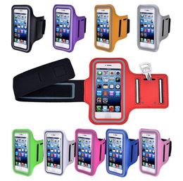 Armband GYM Case For iphone 12 Pro Max 11 Waterproof Sports Running Workout Holder Soft Pouch Arm Band Bag Cover for Samsung Unive3109191