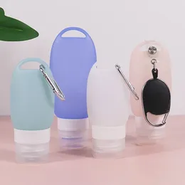 Storage Bottles Refillable Silicone Travel Bottle Set Lotion Shampoo Shower Gel Tube Cosmetic Empty Liquid Container Portable Tool Refill