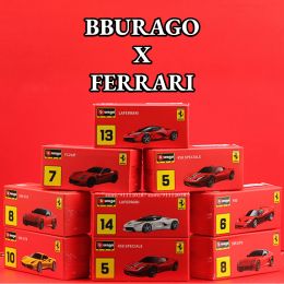 BBURAGO 1:64 Ferrari Mini Car Model, BB11 Enzo Metal Vehicle Replica F12tdf F40 458 488 GTB Diecast Miniature Home Decor Boy Toy
