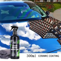 300ml Ceramic Coating For Auto Paint HGKJ S6 Crystal Wax Spray Nano Hydrophobic Liquid Polymer Oleophobic Anti Rain Car Care