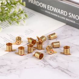10Pcs E10 Screw-Type Copper Lamps Base Bulb Small Electric Bead Lamp Holder Home Experiment Circuit Electrical Test Accessories
