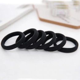 100Pcs Elastic Hair Accessories For Women Kids Black Red Blue Rubber Band Ponytail Holder Gum For Hair Ties Scrunchies Hairbands