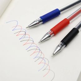 3 Pcs Gel Pens 0.5mm Bullets Can Replace The Refill Black Red And Blue Water-based Office Stationery Signature Meeting