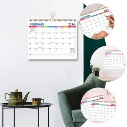 Vägg hängande kalender hem 2024 2025 år hushåll dagliga nedräkning rum skrivbord för nedräkning kontor semester planering