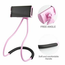 STONEGO Universal Mobile Phone Holder Extendable Neck Hanging Selfie Stick Rack Adjustable 360°Free Rotating Mount Holder