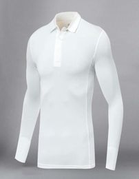 2021 Fashion Men T shirt Casual Long Sleeve Slim Basic male Golf Running Tshirt Fitness Clothes6256311