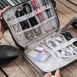 Waterproof Cable Organiser Storage Bag Portable Travel Suitcase Organiser USB Data Line Charger Plug Digital Product Storage Bag
