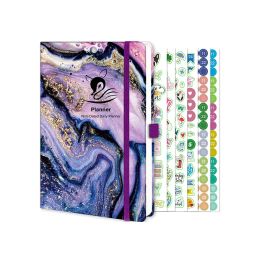 Planners Floral A5 Undated Planner Schedule Notebook Monthly Weekly Hard Cover Journal