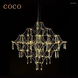 Chandeliers 2024 Large Modern Flash Art Personality Creative Firefly Pendant Lamp Living Room Dining Bedroom Ceiling