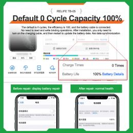 RELIFE TB-05 Battery Repair Programmer For iPhone XS 11 12 13 14 PRO MAX Battery Flex Data Cycles Recovery Instrument Tool