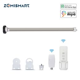 Zemismart MIJIA WiFi Smart Roller Shade Blinds Motor for 17mm 25mm Tube Electric Curtain Driver Built in Battery Mihome Control