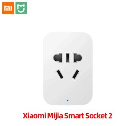 Control Original Xiaomi Mijia Smart Home Socket 2 WiFi Phone Wireless Remote Control Smart Plug 2 For Smart Mi APP Remote Control plug