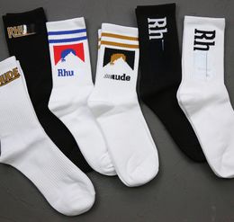 RH Brand Socks Mid Socks Trendy Streetwear Couples Versatile Letter Socks