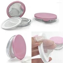 Storage Bottles 1/2Pcs Loose Powder Empty Box With Mirror Elastic Fine Mesh Grid Refillable 3g Honey Mini Portable Sub-package