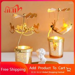 Candle Holders Christmas Fragrant Golden Silver Metal Elegant Centercenter For Wedding Casamento Decoration Fg11