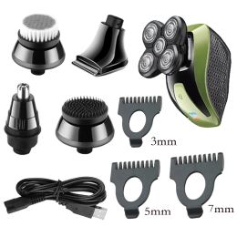 5in1 Grooming Kit Electric Shaver For Men Wet Dry Bald Head Shaving Machine For Men Beard Trimmer Electric Razor Rechargeable