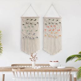 Tapestries SWEETHOME Bohemian Wall Hanging Tapestry Hand Woven Modern Art Dream Catchers For Bedroom Living Room Decor (40 X 80cm)
