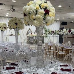 Decorative Plates Vase Small Shape Crystal Wedding Table Centerpiece Event Path Lead Exquisite Home Decoration