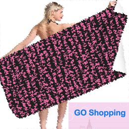 Designer New StyleBath Towels Comfortable Washcloth Portable Washcloths Full Letter Printed Beach Towel Wholesale