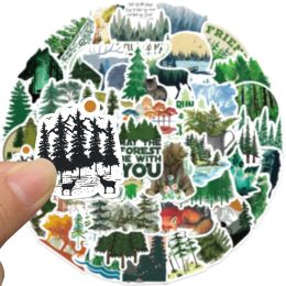 10/30/50PCS Natural Forest Series Stickers Outdoor Travel Beautiful Scenery Decals Sticker DIY Scrapbooking Phone Laptop Guitar