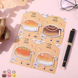 50 pcs/lot Creative Bread Cat Memo Pad Sticky Note Cute N Times Stationery Label Notepad Post Office School Supplies