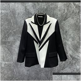 Mens Suits Blazers Gh0694 Fashion Coats Jackets 2023 Runway Luxury European Design Party Style Clothing Drop Delivery Apparel Dh7Dx