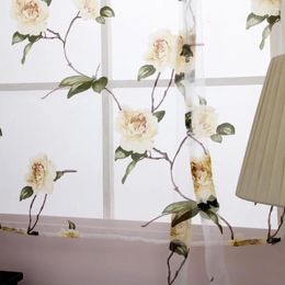 Curtain Window Coverings Roman Blind Floral Blinds Translucent Curtains Semi Sheer