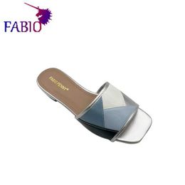 Slippers Fabio Penny Italian design patch work multi-color fashionable and comfortable casual dinner party slider J240402