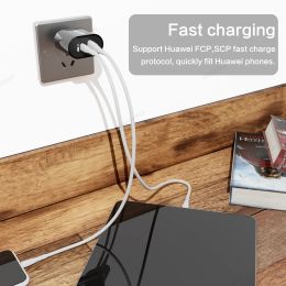 65W USB Type C GaN Charger Quick Charge 3.0 4.0 PD Charger For iPhone 15 14 Pro Max Xiaomi Samgsung Fast Charging Phone Adapter