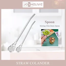 Tea Scoops Washable Drinking Straw Filter Handmade Yerba Mate Stainless Steel Bombilla Gourd Practical Drinks Tools Bar Accessories