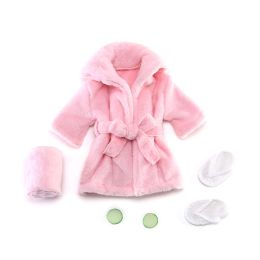 Bathrobes Bath With Belt Towel Outfit with Cucumber Photo Props for Infant Boys Girls Newborn Baby Photo Shoot Accessories