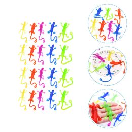 20 Pcs Lizard Soft Gummy Ball Children Sticky Toy Interactive Stretchy Birthday Bags for Presents Bulk Creative Tpr Kids Toys