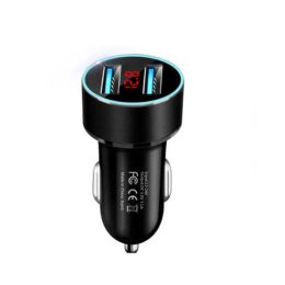 Car Cigarette Lighter 2024 Dual Usb Charger Qc3.0 Super Fast Charge Digital Display One Drag Two Accessories Drop Delivery Automobiles Otwnr