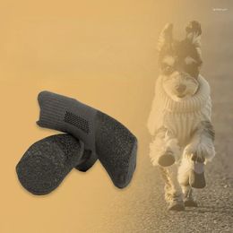 Dog Apparel Dogs Socks Rubber Cotton Fixed Waterproof Pet Shoes Rain Snow Footwear For Small Medium Non-slip Cat