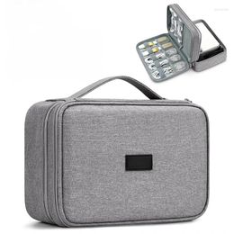 Storage Bags Large Capacity Travel USB Gadget Cable Bag Headphone Box Data Hard Disc Charger Power Bank