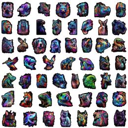 10/50pcs Cool Dark Colourful Animals Stickers Aesthetic Art Decals DIY Laptop Luggage Skateboard Graffiti Decals Sticker Toys