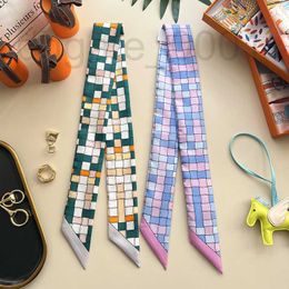 Scarves Designer H Ribbon Silk Language Twill Scarf Slim Silk Binding Bag Silk Ribbon Narrow Decoration Wrapping Bag Handle Binding 71ZH