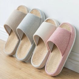Boots Comfortable Unisex Bed Slippers Women Designer Home Linen Beach Shoes Haruku Bohemia Style Slides Female Flip Flops
