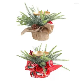 Candle Holders Christmas Holder Artificial Centrepiece Berry Votive Exquisite Party Decorations