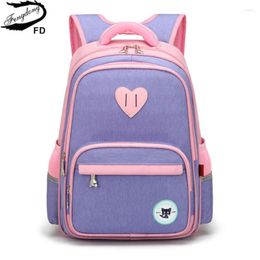 School Bags Primary Bag Girls Backpack 6-10Y Elementary Student Book Kids Green Purple Pink Children