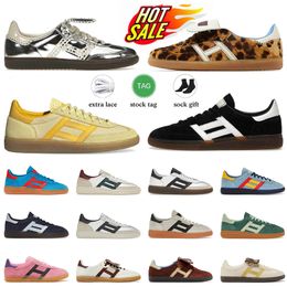 Designer Casual Shoes handball spezial shoes Luxury Sneakers Wales Bonner Silver Metallic Almost Yellow Gum Bauhaus Men Women Outdoor Spezials Trainers Loafers 45