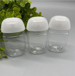 30 ml Hand sanitizer plastic bottle flip bottle petg small sample pack bottle portable hook Jars Portable Key Ring Clear Transpare8115571