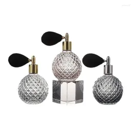 Storage Bottles 100ml Empty Perfume Glass Bottle Vintage Crystal Atomizer Spray Women Cosmetics Dispenser Car Air Freshener Travel