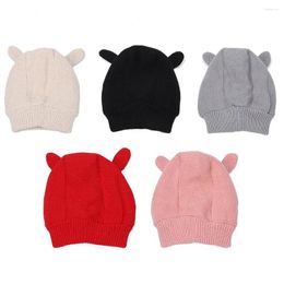 Dog Apparel Knitted Hat Noise Protection Pet Ear Muffs Winter Washable For Medium Large Dogs Cats Pets 5 Colors