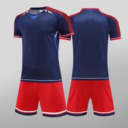 Soccer Men's Tracksuits 7711 Football Suit Set Summer Student Training Uniform Competition Team Sports Jersey