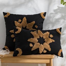 Pillow 45x45cm Yellow Faith Star Pattern Throw Pillows Cover Bohemian Style Tufting Technology For Living Room Bedroom Sofa