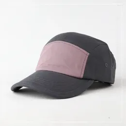 Ball Caps Hat Male Baseball Cap Trendy Hip Hop Five-Piece Skateboard Peaked Female Sun Protection Sports Curved Brim