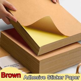 Pens A4 A5 Brown Selfadhesive Sticker Paper Kraft Adhesive Label for Inkjet and Laser Printer 80grams