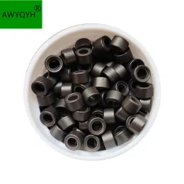 Tubes 5000pcs 5.0mm Silicon lined Micro Rings Silicone Links Beads For Feather Shoe lace I tip stick Hair Extension tools